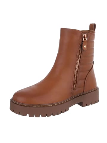 Ital-Design Stiefelette in Camel
