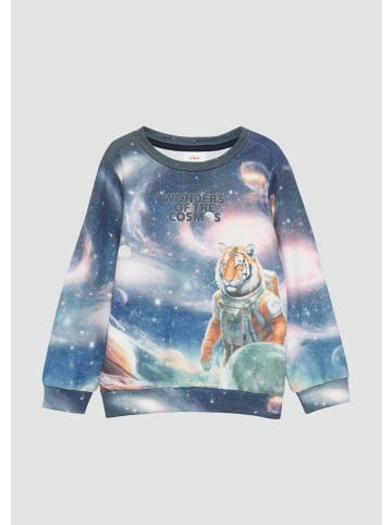 s.Oliver Sweatshirt langarm in Silber