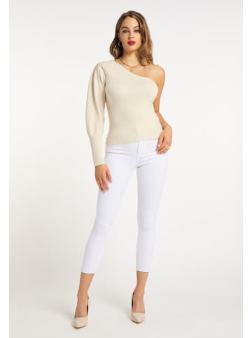 faina Damen Strickpullover in Champagner