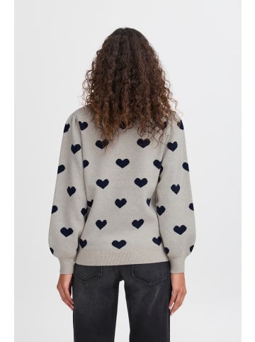 ICHI IHBRIELLE LS2 Loose fit in Oatmeal w. Total Eclipse