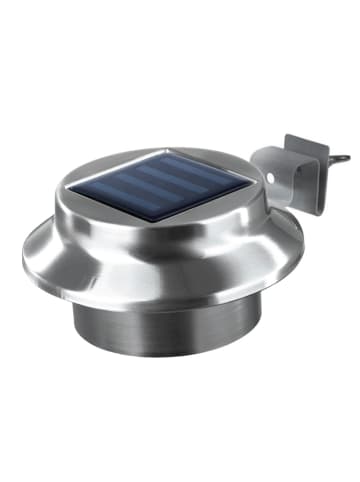 EASYmaxx Solar Dachrinnenleuchten in Edelstahl, 3er-Set