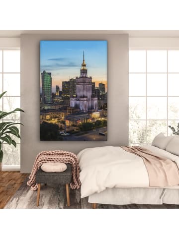 OnlyWow Leinwand Bilder Erleuchtete Stadt