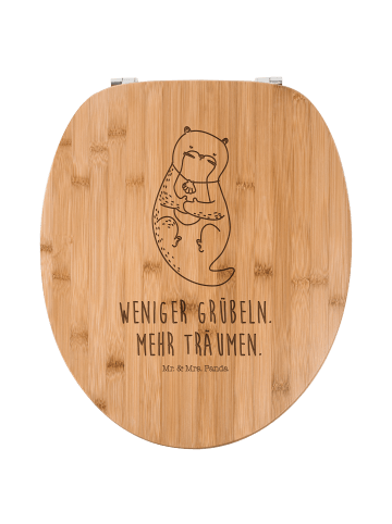 Mr. & Mrs. Panda WC-Brille Otter Muschel mit Spruch in Transparent