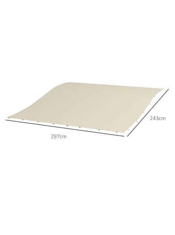 Outsunny Ersatzdach 297L x 243B cm Beige