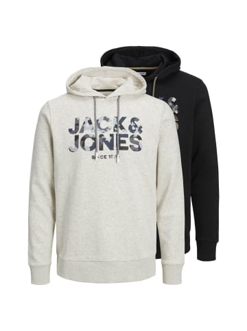 Jack & Jones Sweatshirt 2er Pack in Schwarz/Weiß
