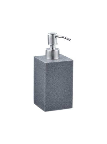 relaxdays 2 x Seifenspender in Grau - 300 ml