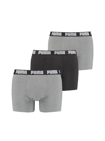 Puma Boxershort 3er Pack in Grau/Dunkelgrau