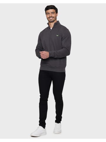 Threadbare Langarmshirt Patrick in Charcoal Marl