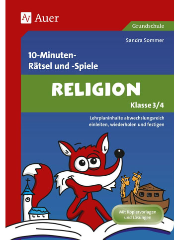 Auer Verlag Spielerischer Lernspaß Religion 3./4. Klasse | Lehrplaninhalte...