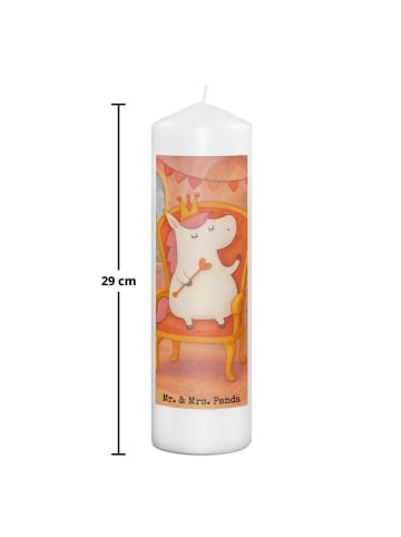 Mr. & Mrs. Panda Weihnachtskerze Einhorn Prinzessin Design ohne ... in Weiß