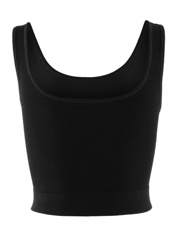 adidas Crop-Top Ripp Stretch in Schwarz