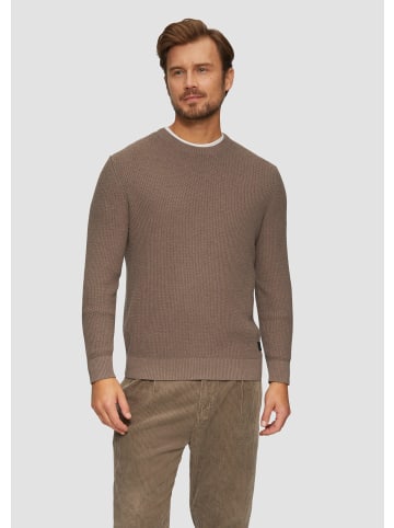 s.Oliver Strickpullover langarm in Braun