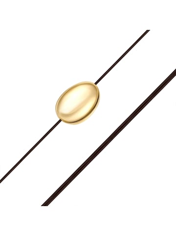 Yokoamii Halskette aus Leder in braun