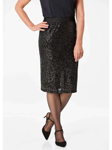 GOLDNER Festlicher Rock mit Rundumschlupfbund in schwarz