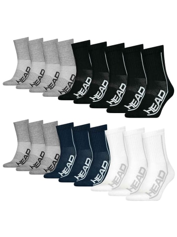 HEAD Socken 9er Pack in Grau/Blau/Weiß