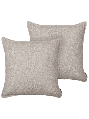 Beliani 2er-Set Dekokissen SENECIA in Beige
