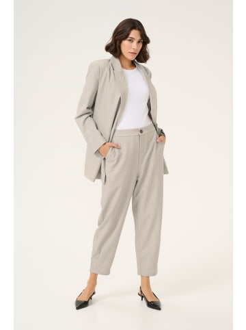 Kaffe Hose KAesther Loose fit in Feather Gray Melange Pinstripe