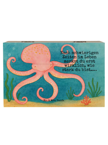 Mr. & Mrs. Panda Box Tintenfisch Design mit Spruch in Weiß