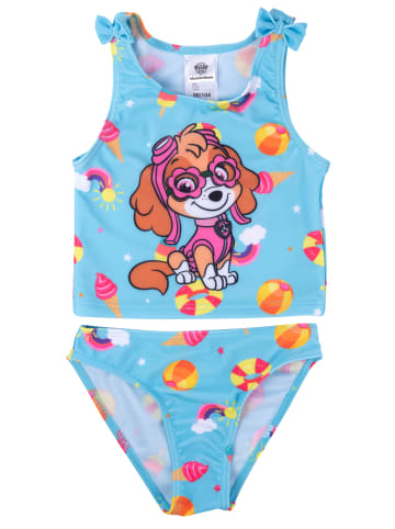 United Labels Zweiteiler Paw Patrol Tankini mit Schleifen - Skye in blau