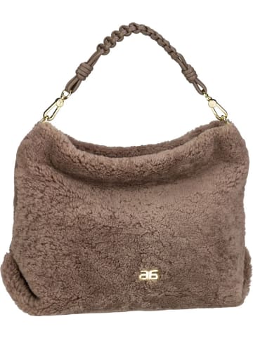 Abro Beuteltasche Poppy Shearling 30932 in Wood