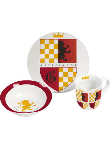 Geda Labels Kindergeschirr Gryffindor 3-teilig in Rot - 24x9,8x14,5