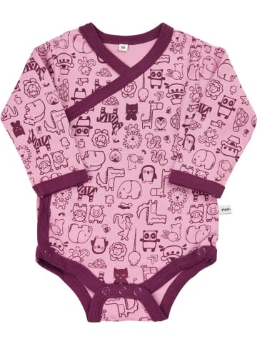 Pippi Babywear Kinder Langarmbody in Lila