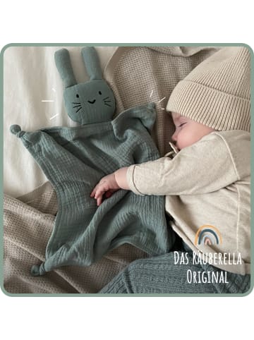 Räuberella Musselin Schmusetuch Hase in Mint - 10x10cm