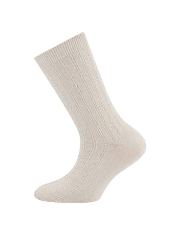 ewers Socken Glitzer/Rippe in latte