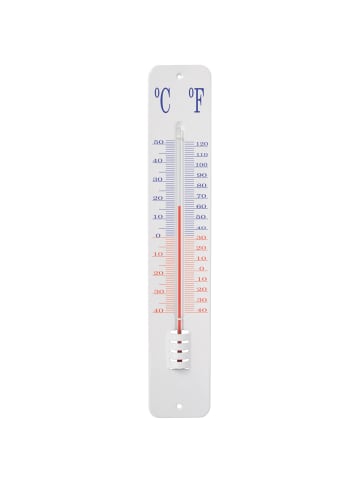 Esschert Design Gartenthermometer in weiß/rot/blau