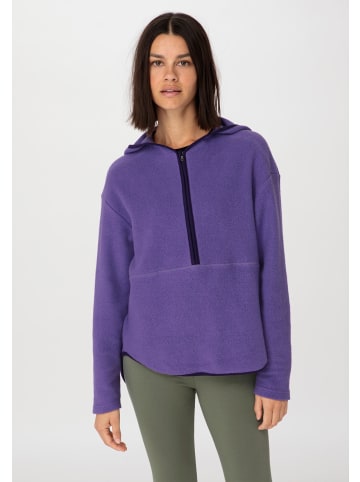 Hessnatur Fleece-Hoodie in violett