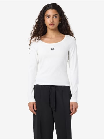 Noisy may Oberteil mit langen Ärmeln in Cloud Dancer