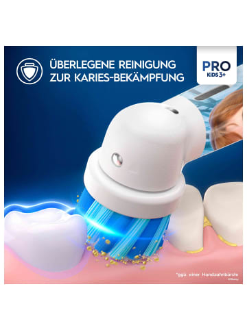 Oral-B Elektr. Kinderzahnbürste "Vitality Pro Kids Frozen" + 8 Aufsteckbürsten