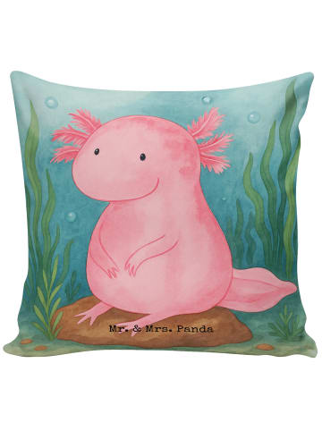 Mr. & Mrs. Panda Kuschel Kissen Axolotl Niedlich Design ohne Spruch in Weiß