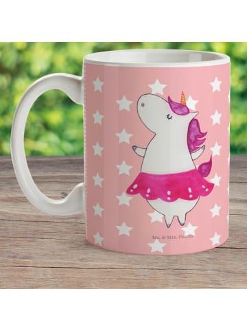 Mr. & Mrs. Panda Kindertasse Einhorn Ballerina ohne Spruch in Rot Pastell