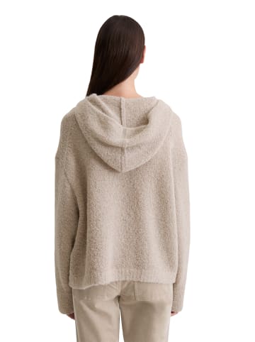 Marc O'Polo Bouclé-Hoodie loose in chalky mauve melange