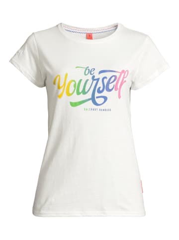 Salzhaut Rundhals T-Shirt für Damen in weiß