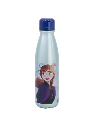 Disney Frozen Trinkflasche Aluminium, 600ml, mit Sicherheitsverschluss