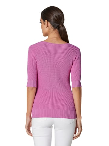 MADELEINE Strickpullover mit kurzen Ärmeln in himbeersorbet