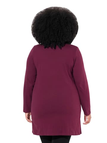 Ulla Popken Longshirt in dunkel weinrot
