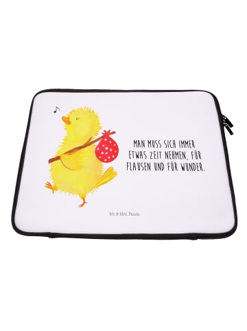 Mr. & Mrs. Panda Notebook Tasche Küken Wander mit Spruch in Weiß