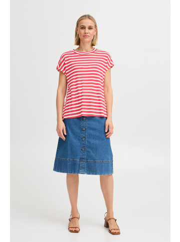 Fransa Kurzarm-Bluse FRCANO Relaxed fit in Teaberry mix