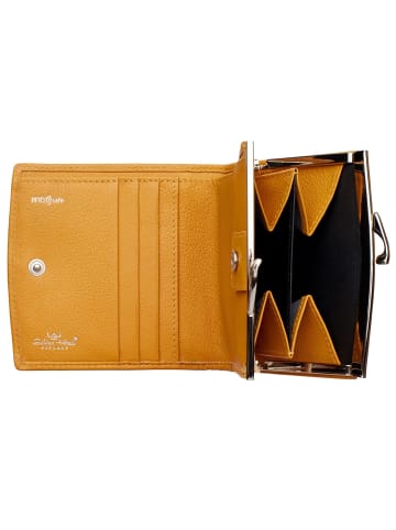 Golden Head Madrid Geldbörse RFID Leder 10 cm in senfgelb