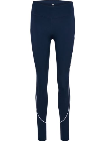 Hummel Leggings "Pulse Piping Mw Tights" in Blau