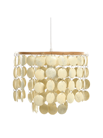 Beliani Kronleuchter PARANGI in Beige - (W) 30 x (H) 110 x (L) 30 cm