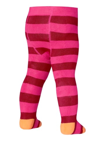 Playshoes Thermo-Strumpfhose Block-Ringel in Pink