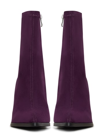 CESARE GASPARI Blockabsatz-Stiefeletten in Lilac