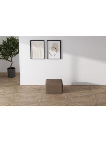 ebuy24 Pouf Cubic Braun 71 x 71 cm