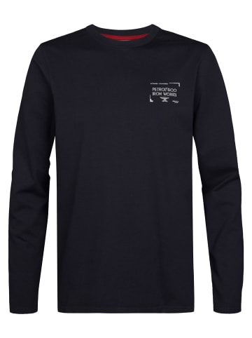 Petrol Industries Langarmshirt mit Print forgewall in Blau