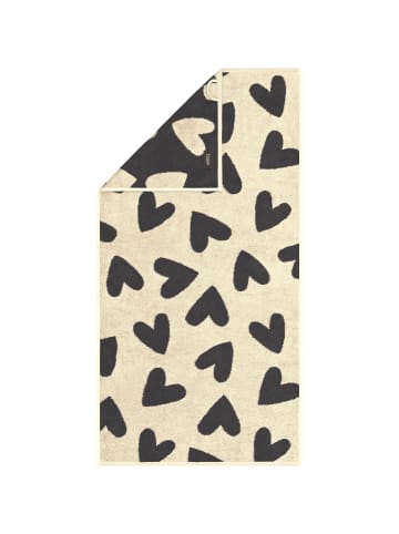 Cawö Cawö Handtücher Heart Beats Hearts 6275 basalt - 37 in basalt - 37