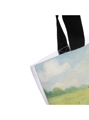 Mr. & Mrs. Panda Tote Bag Hund Liebe Design ohne Spruch in Weiß